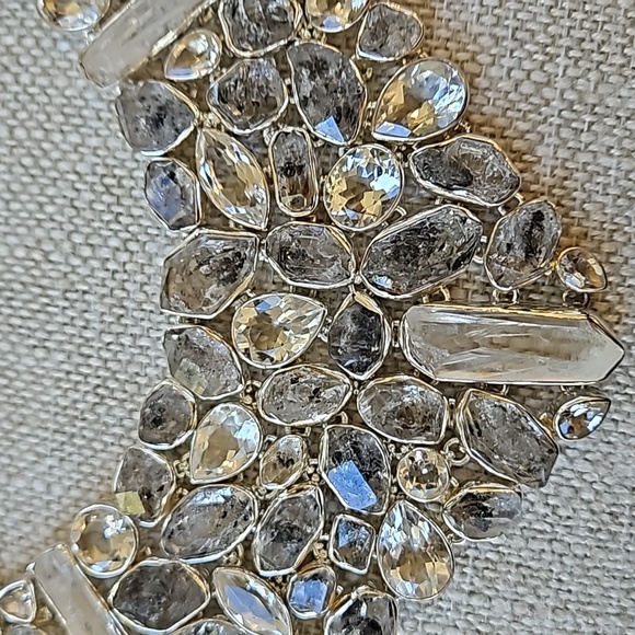 Artistry Of India Rutilated Black Quartz, White Quartz & White Crystal Necklace - Picture 6 of 16